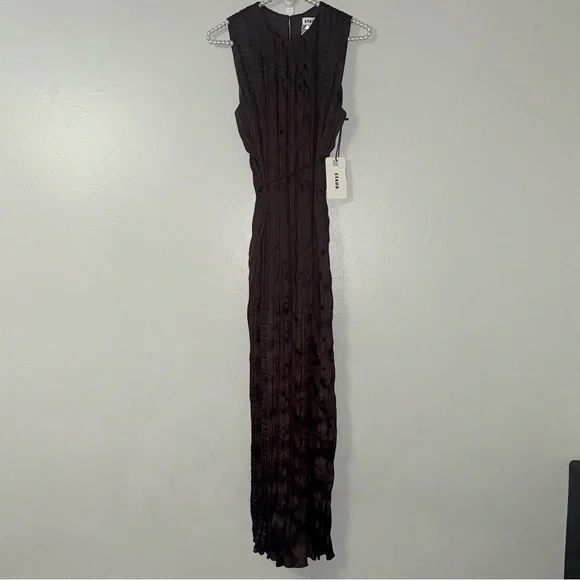 STAUD MIZU DRESS EARTH PLISSE - Picture 2 of 16